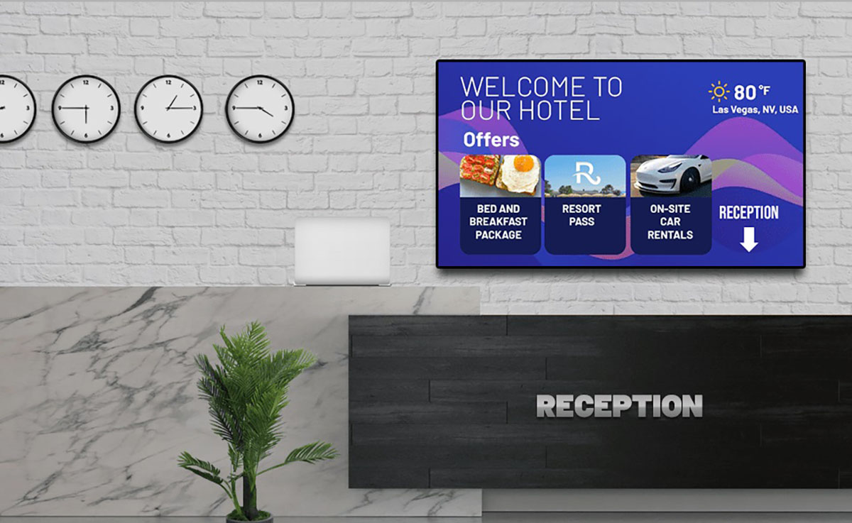 hotel digital signage